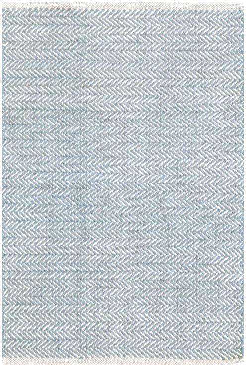 Dash & Albert Herringbone DA291 Linen Rug 8'0x10'0