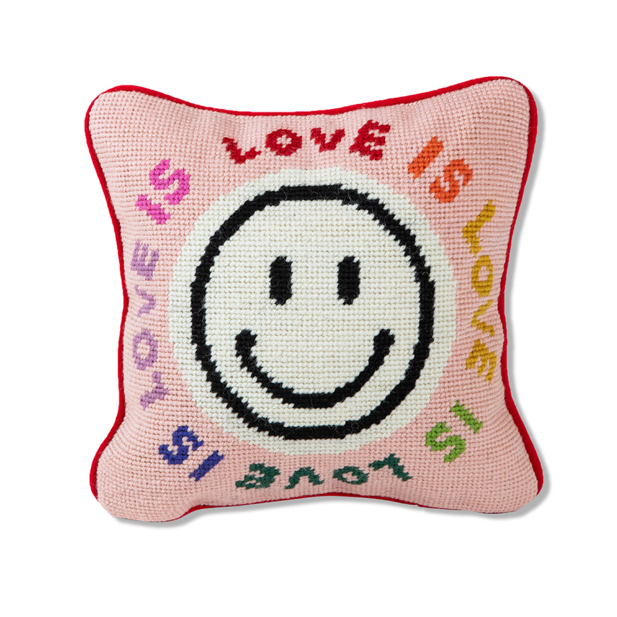 Furbish Studio - Why Go Big Needlepoint Pillow