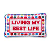 Furbish Studio Best Life Needlepoint Pillow