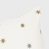 Joanna Buchanan Embroidered star pillow, cream cotton velvet