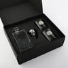 Arthur Court Skull Decanter Set with a set Double old Glasses