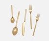 Blue Pheasant Gwen Polished Gold Flatware