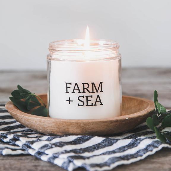 Farm + Sea Candle – White Cottage