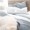 Pom Pom at Home Huntington Dusty Blue Coverlet