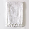 Pom Pom at Home Montauk Throw - Pure White - Lavender Fields